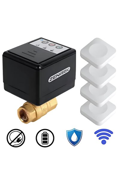 Zenark Sistem automat anti-inundații RF-4, electrovalvă Fast-Lock DN20 3/4, 4...