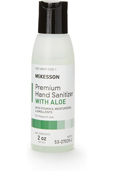 MCKESSON Hand Sanitizer with Aloe, 2 oz [Pack of 48] Bulk, Travel Size, 70% E...