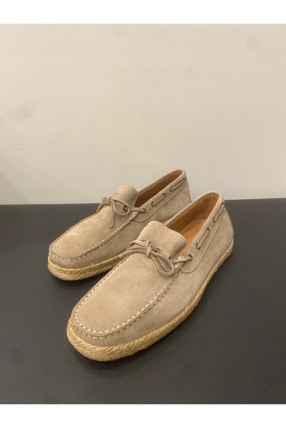 JAMES FRANCO Erkek Hakiki Deri Süet Espadril & Loafer Ayakkabı