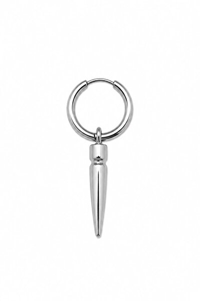 Blisse Piercing Unisex Silver Color Steel Dangle Spear Arrowhead Figured Hoop...
