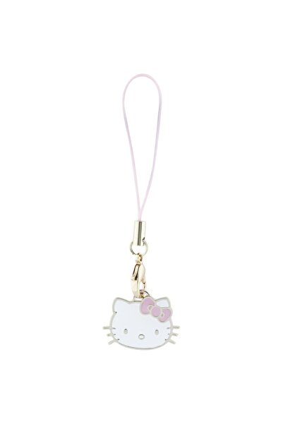 Hello Kitty HKCPMKHP Λουράκι Τηλεφώνου ροζ με Κεφάλι Γατούλας-Γούρι