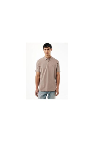 MEXX Ανδρικό polo σε Χρώμα Ανοιχτό Καφέ