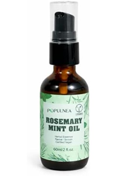 POPULNEA Rosemary Mint Hair & Scalp Oil, Nourishing Herbal Hair Oil for Dry H...