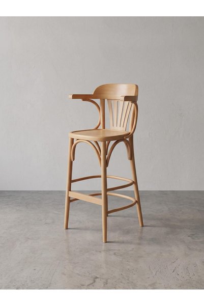 KleinHaus Furniture Aspen Ahşap Bar Sandalyesi Thonet Tasarım