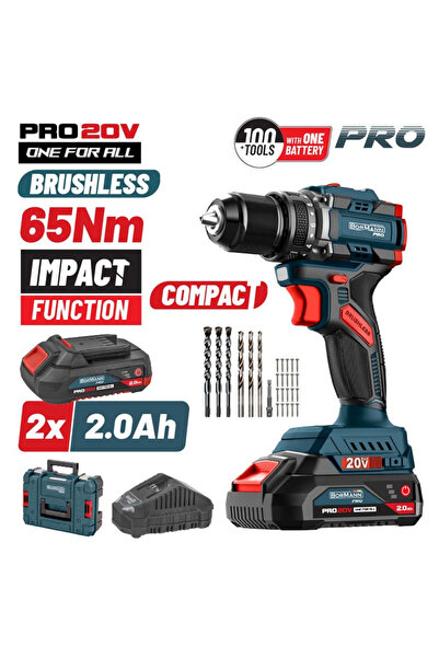 Bormann BBP 5401 X 22 CA Ασύρματο Κρουστικό Δραπανοκατσάβιδο Χωρίς Ψήκτρες 20...