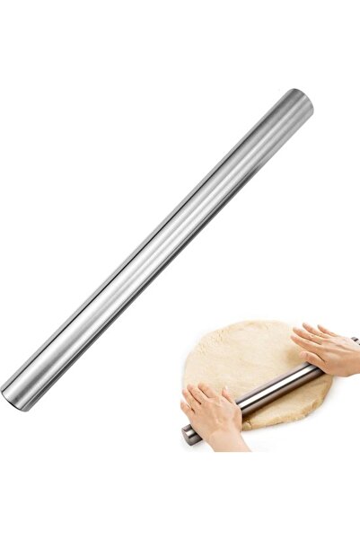 STARSTAR Stainless steel rolling pin, hollow for easy cleaning, suitable for ...