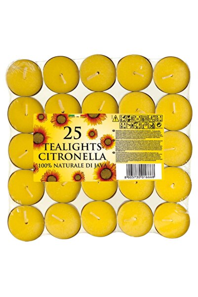 LCA Set 2 x 25 Lumanari Pastila Citronella, 4 Ore