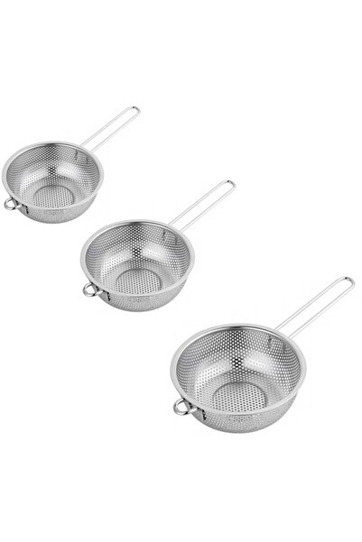 STARSTAR Kitchen strainer set (3 pieces), stainless steel bowl shape, suitabl...