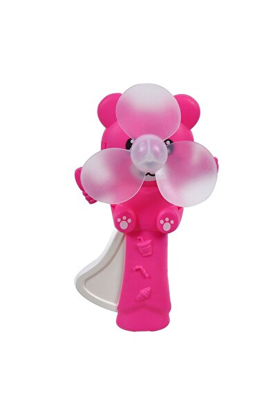 Zâna Casei Evantai ursuleț fucsia pentru copii 14cm