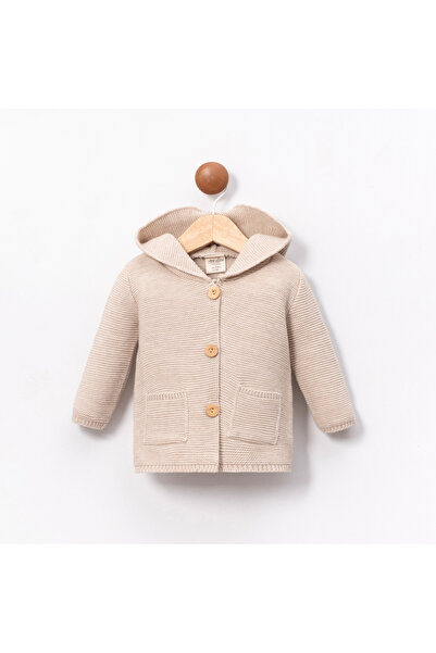 Coolimino Hooded Baby Girl Knitwear Cardigan