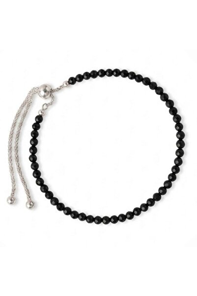 craftmystic Bratara Argint 925 cu Spinel Negru Fatetat 3 mm - Protectie si Pu...