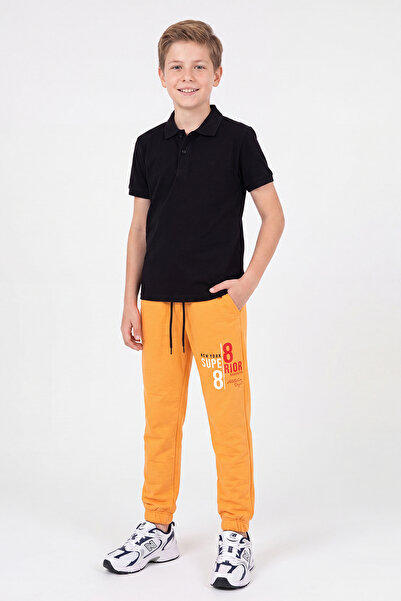 FYK KİDS Boy's Double Pocket Printed Jogger Sweatpants