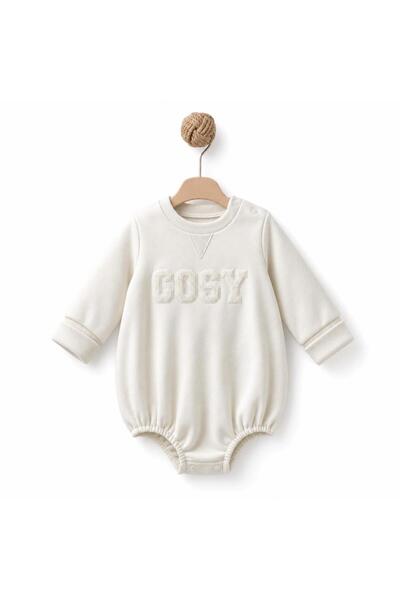 BabyCosy Organic Wear بدلة أطفال قصيرة كبيرة الحجم مكونة من قطعتين مصنوعة من ...