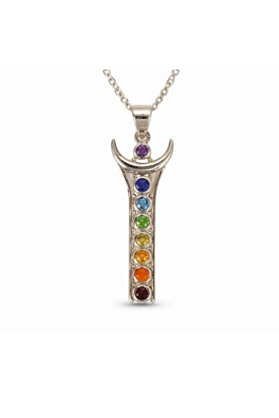 craftmystic Колие сребро 925 с камъни 7 чакри – баланс и енергийна хармония
