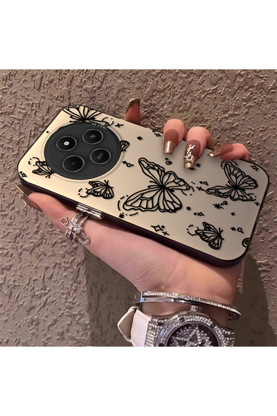 CHICASELUX Redmi A4 Compatible Elegant Night Style Butterfly Case, Durable Pr...