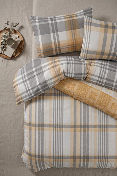 The Linevra Cotton Single Fitted Sheet Duvet Cover Set |   Premium Series |  ...