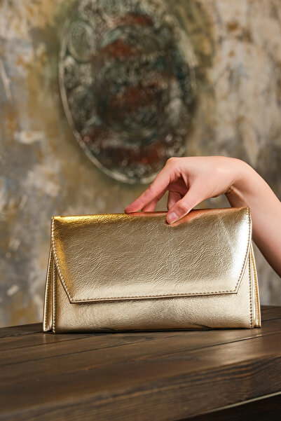 ROZA CANTA Gold Women's Evening Dress Wedding Invitation Clutch Evening Bag