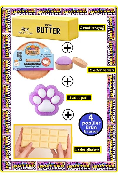 OYUNCAKSAHİLİ Çin Mantısı Butter Tereyağı Çikolata Ve Kedi Pati 4 Popüler Tre...