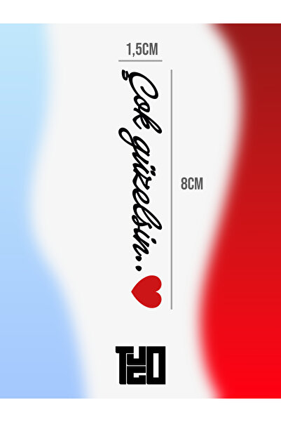 "Çok Güzelsin" Ayna Sticker'ı
