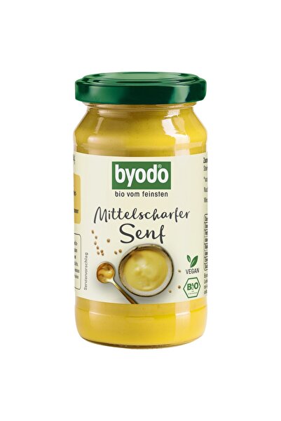 Byodo Muștar ușor picant, bio, fără gluten, 200ml