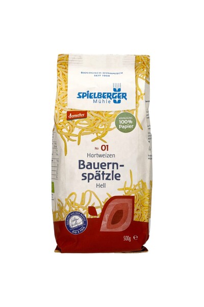 Spielberger Bavarian spaetzle pasta Demeter organic, 500g