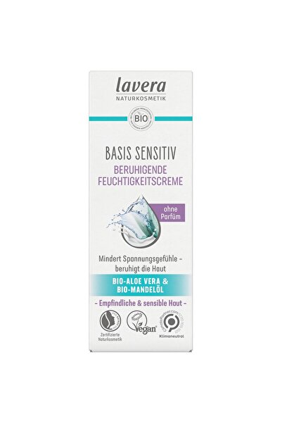 Lavera Cremă hidratantă și calmantă pentru pielea sensibilă, cu aloe vera org...