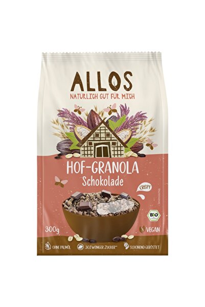 Allos Granola organică cu ciocolată, 300g