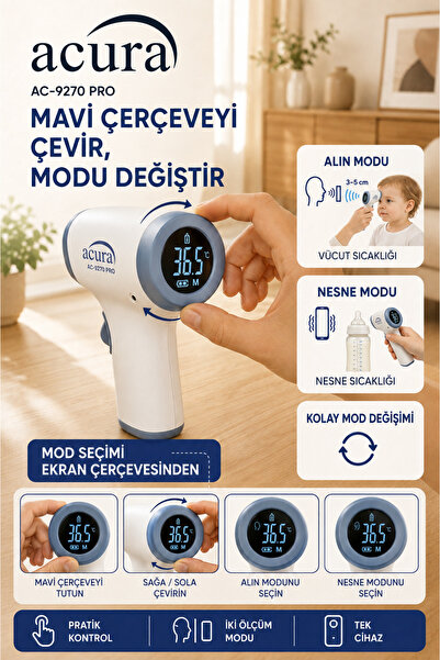 Acura AC-9270 PRO Titreşimli Profesyonel Ateş Ölçer