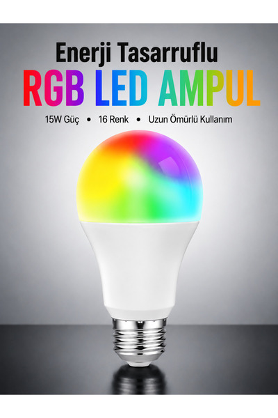 Lisinya Enerji Verimli Akıllı LED Ampul, Uzaktan Kontrol Özellikli -