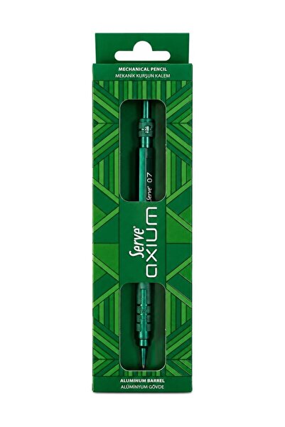 Serve Axium Mekanik Kurşun Kalem 0.7 mm Alüminyum Gövde - Metalik Yeşil