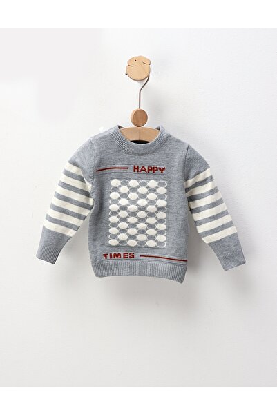MiniKids HAPPY boy's sweater in gray