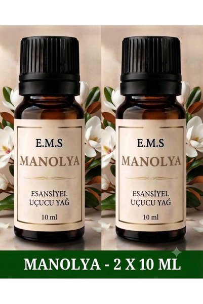 E.M.S AVM 2 X 10 ML MANOLYA Esansiyel Uçucu Yağ Buhurdanlık Yağı Difüzör Esan...
