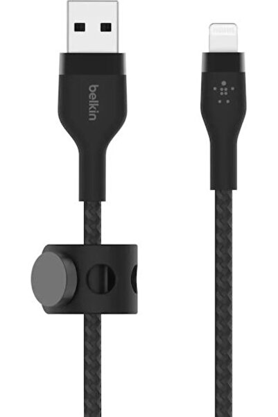 Belkin Πλεγμένο Καλώδιο USB-A σε Lightning 18W Μαύρο 1μ (CAA010BT1MBK)