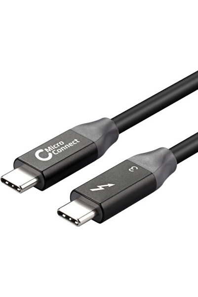 MicroConnect Καλώδιο βίντεο USB 3.2 USB-C Αρσενικό σε USB-C 240W PD Μαύρο 1μ