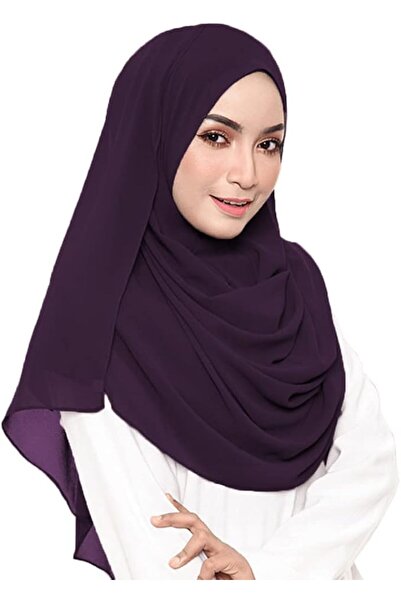LMVERNA Solid Color Bubble Chiffon Scarf for Women Fashion Soft Hijab Long Sc...