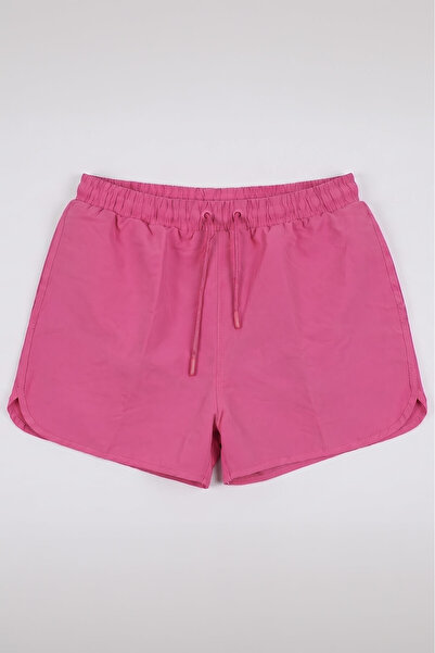 MARKAPIA Men's Pink Mesh Swim Shorts with Pockets