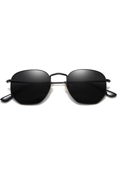SOJOS Square Polarized Sunglasses for Women Men Small Hexagonal Polygon Mirro...