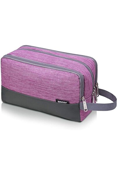 WANDF Men's Toiletry Bag Hanging Waterproof Small Travel Shaving Bag (Royal B...