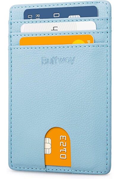 Buffway Mens RFID Blocking Slim Bifold Wallet Minimalist Leather Small Wallet...