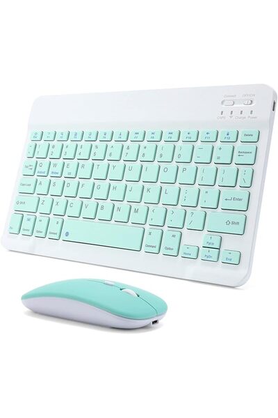 GENERAL Rechargeable Bluetooth Keyboard and Mouse Combo Ultra-Slim Portable C...