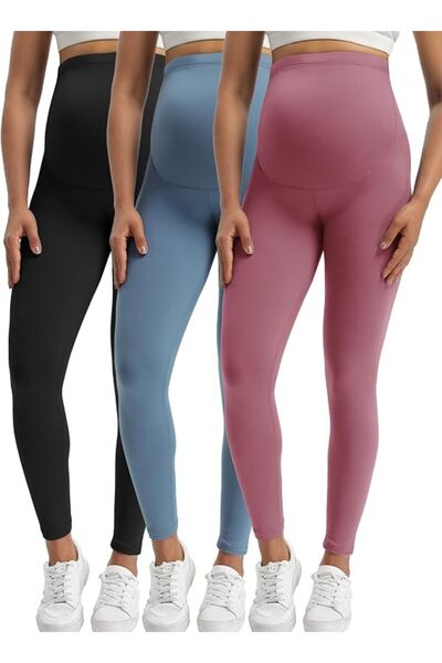 GENERAL Buttergene Women's Maternity Leggings over the Belly Pregnancy Active...