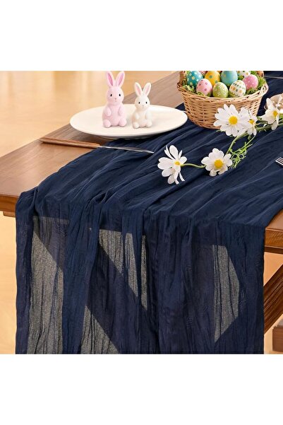 GENERAL Socomi Cheesecloth Table Runner 10ft Gauze Boho Rustic Dusty Pink Che...