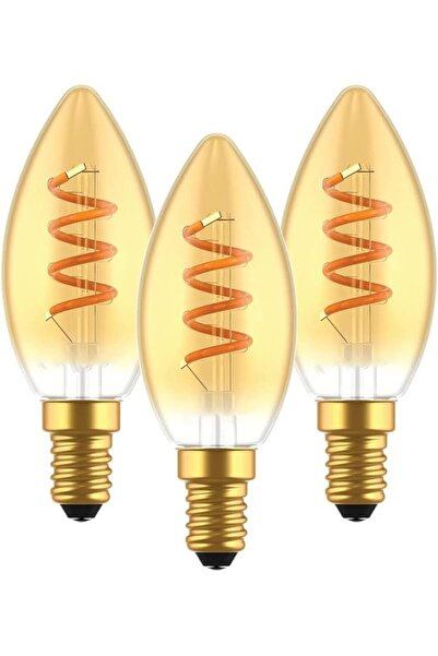 SYOSI مصباح LED قابل للخفت E14، مصابيح إديسون على شكل شمعة C35، مصابيح ثريا ك...
