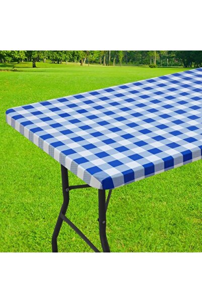 Morvena Picks 75x183 cm Față de masă de picnic din vinil laminat, elastic, re...