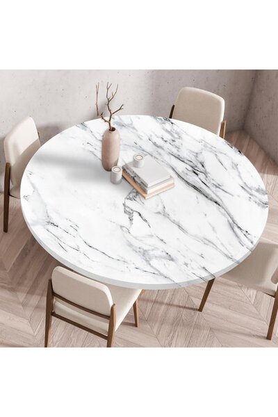 Generic Brand 3D round elastic tablecloth, round tablecloth, non-slip elastic...