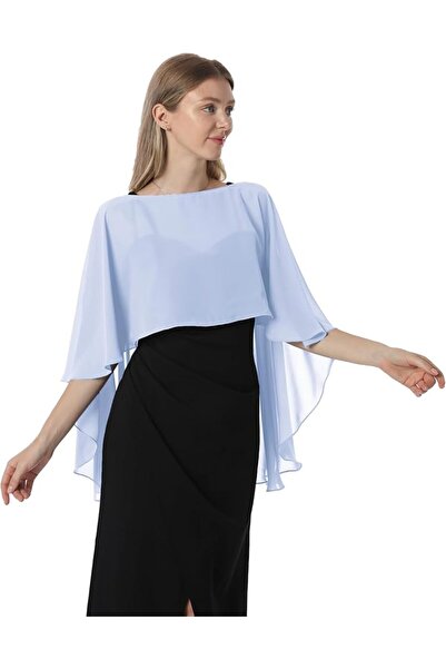 GENERAL womens Chiffon Cape001 Pashmina Shawl