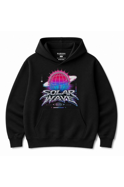 Rabona Fashion Φούτερ με κουκούλα με στάμπα Cosmic Cyber Y2K Energy