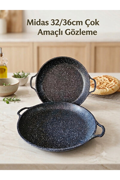 Midas Multi-Purpose Pancake Pan Set of 2 32/36cm