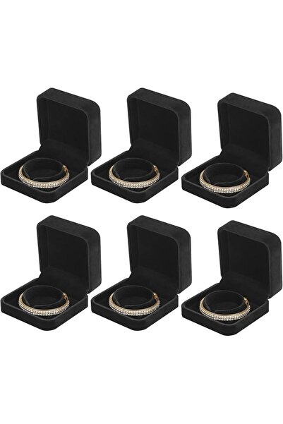 LETURE 6 Pieces Velvet Jewelry Gift Boxes for Necklace Pendant Bracelet Ring ...