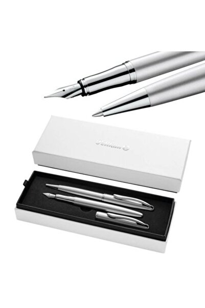 MC Micostore Jazz Noble pen+pencil+elegant box Silver kit